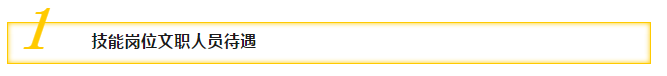一、技能崗位文職人員待遇